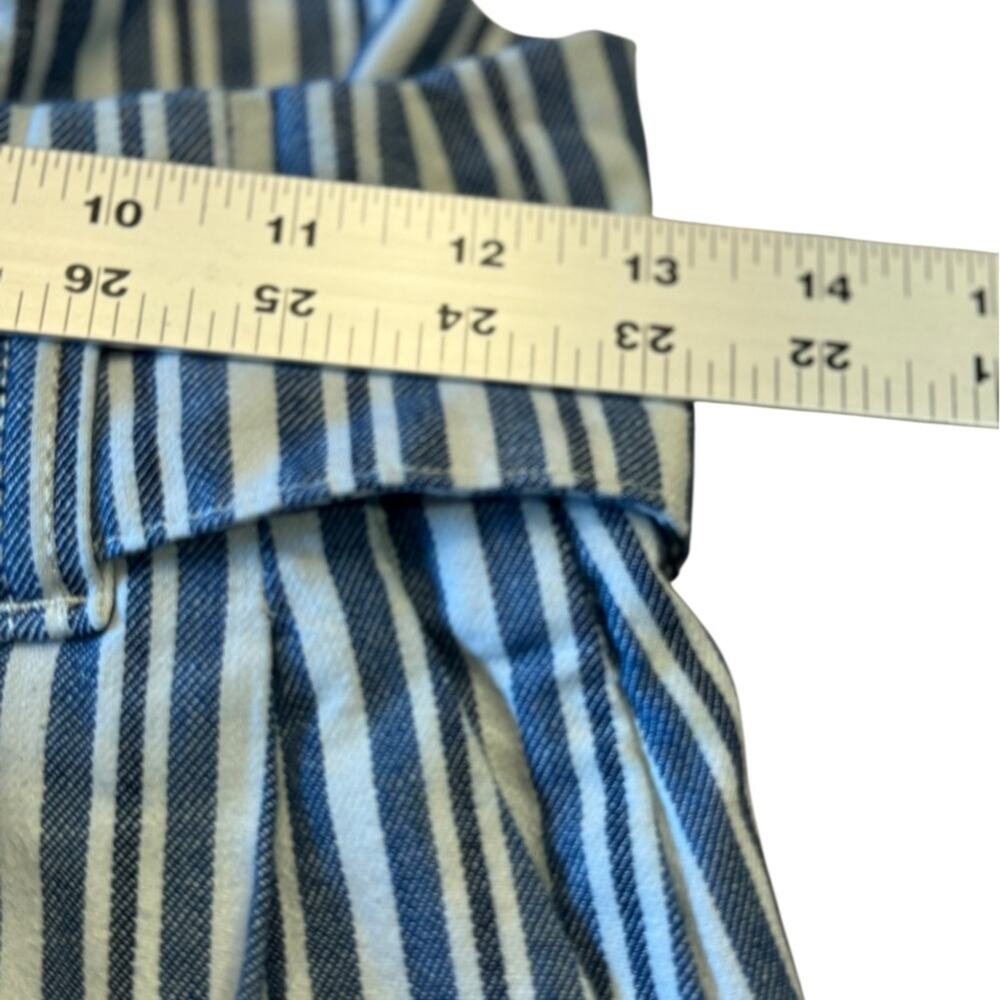 Free People Striped High-Waisted Shorts with Belt Womens Small - Picture 4 of 7